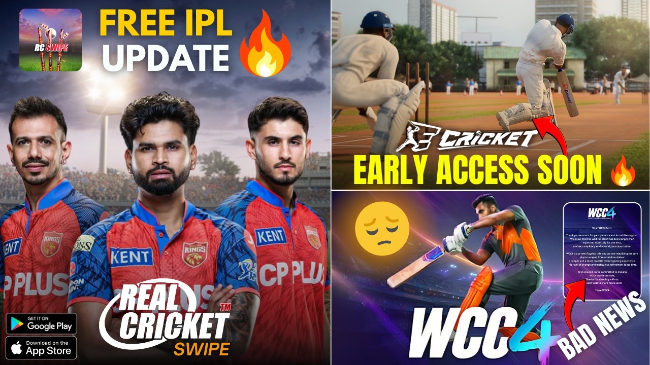 WCC4 Unreal Engine 5 is HERE! 😱 RC Swipe Mega Update & RCPL 2026 | Next-Gen Cricket!