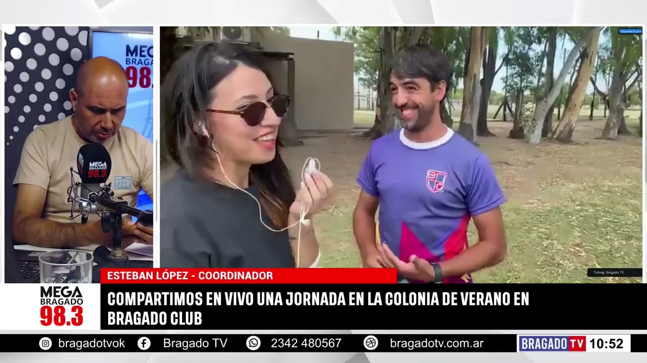 COMPARTIMOS EN VIVO UNA JORNADA EN LA COLONIA DE VERANO EN BRAGADO CLUB