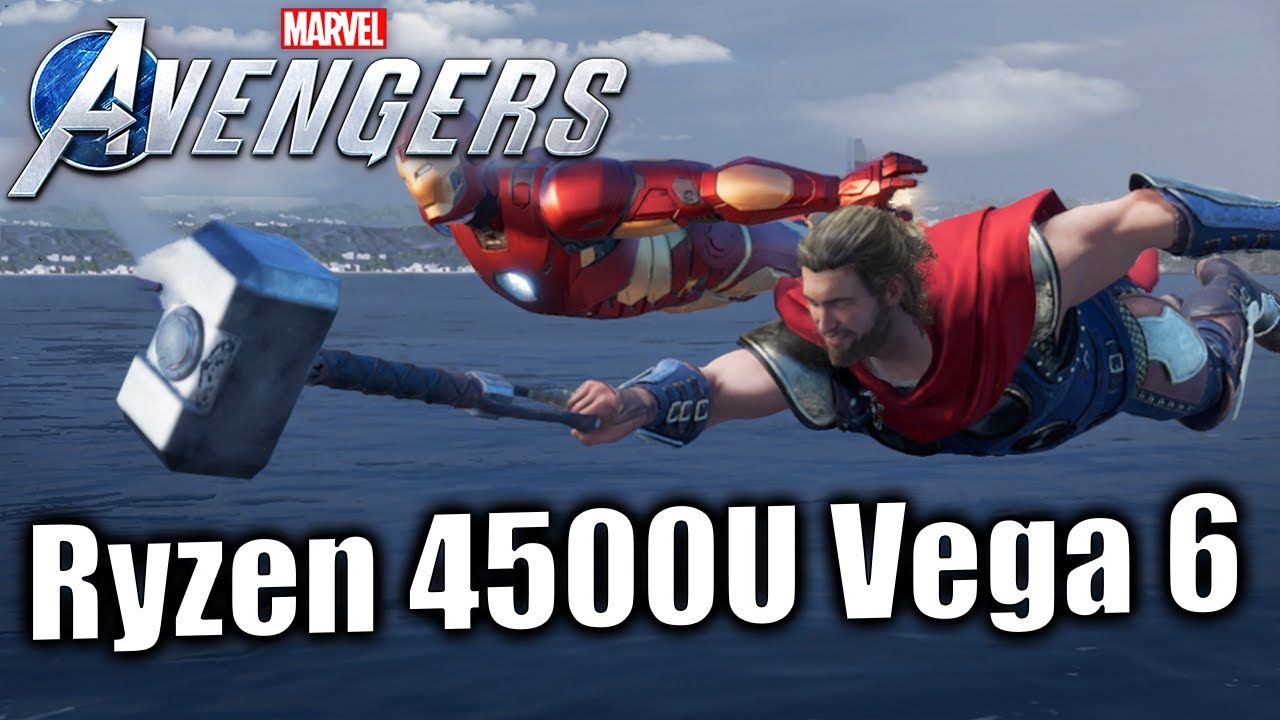 Ryzen 4500U Vega 6 - Avengers PC - Gameplay Test - Lenovo Ideapad 5