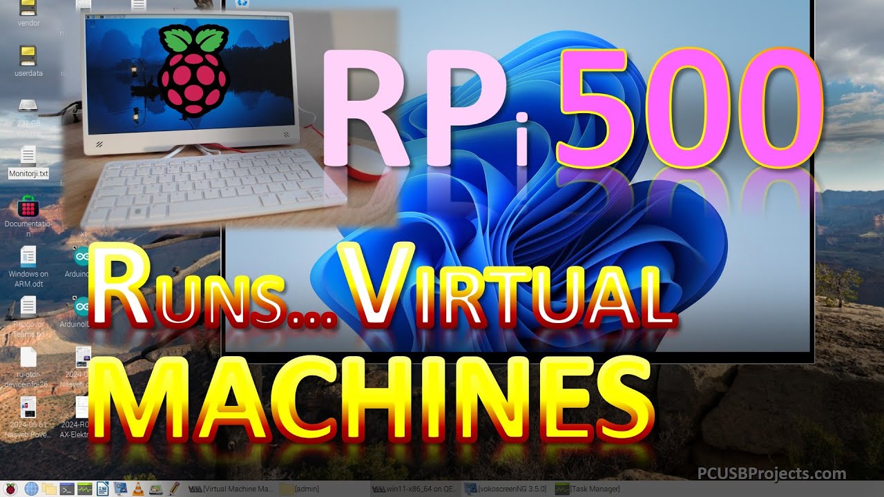 Raspberry Pi 500+ runs VIRTUAL MACHINES!!!