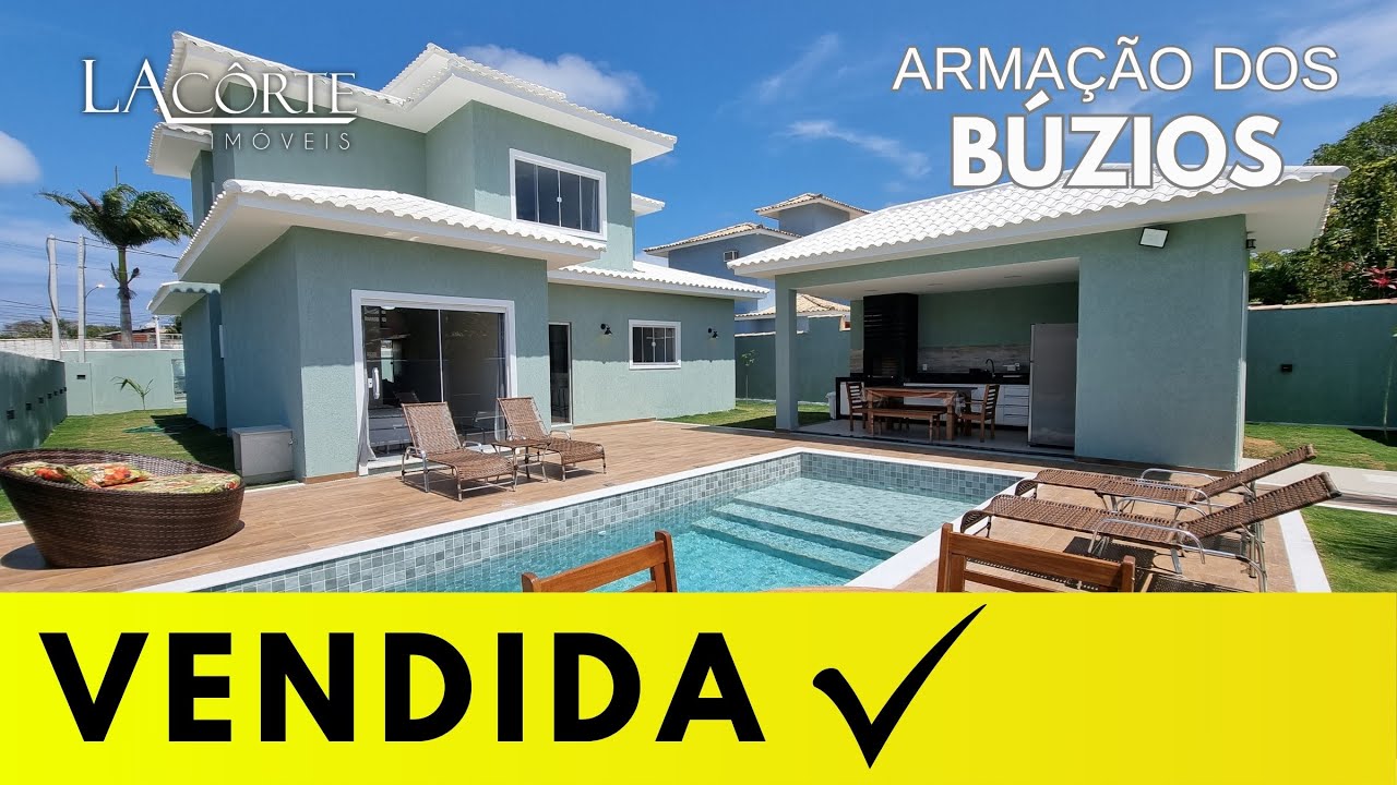 VAI VENDER RÁPIDO!!! NOVÍSSIMA CASA EM BÚZIOS, COM BELO ACABAMENTO, DENTRO DE CONDOMÍNIO COMPLETO!