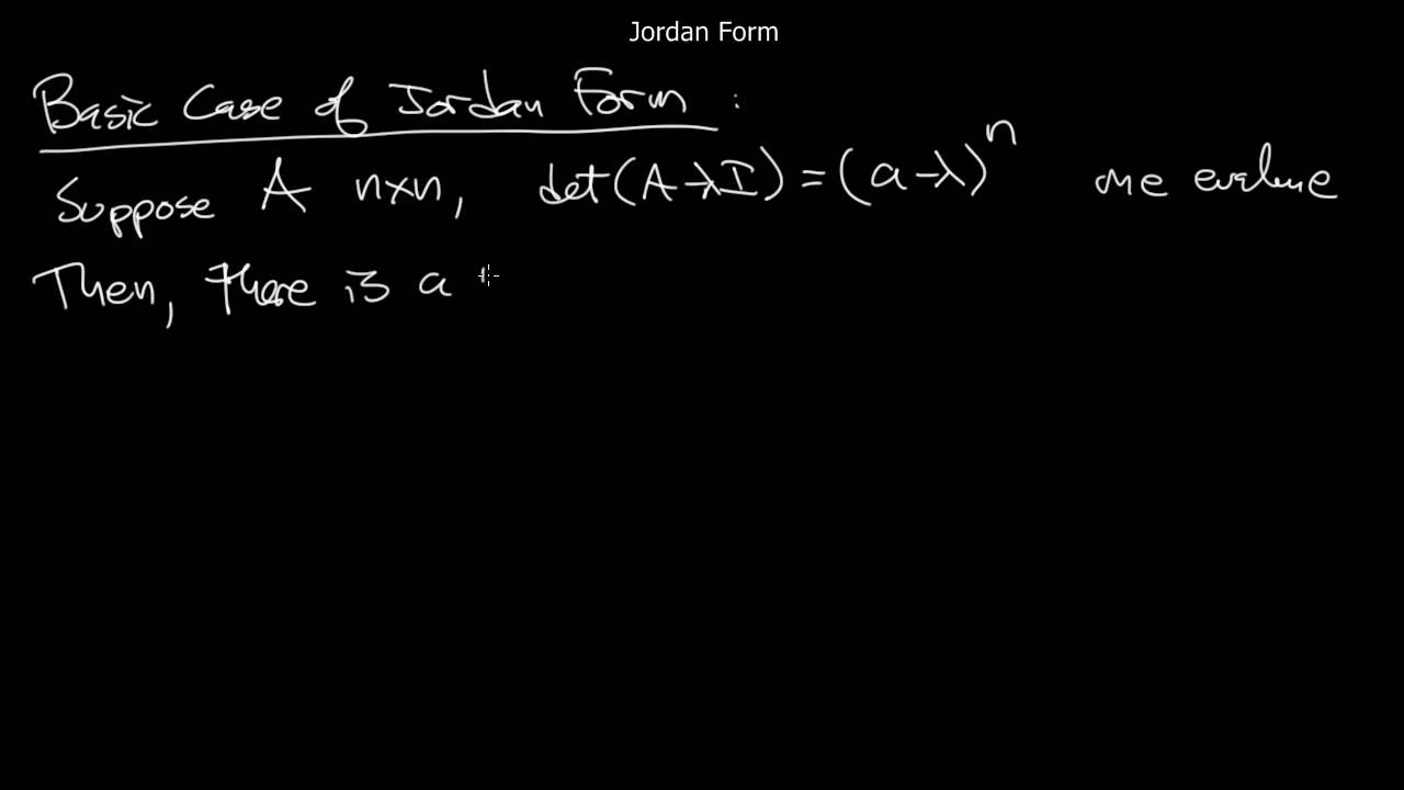 Jordan Form