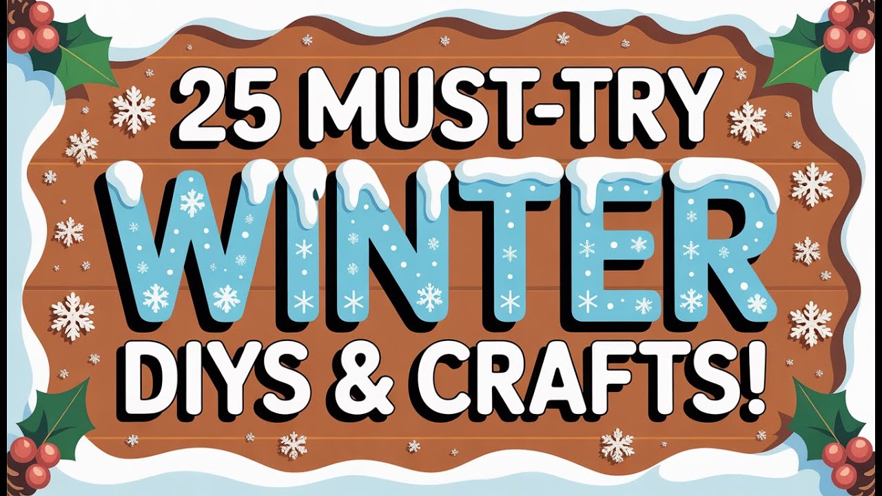 25 Must-Try Winter DIYs & Crafts!