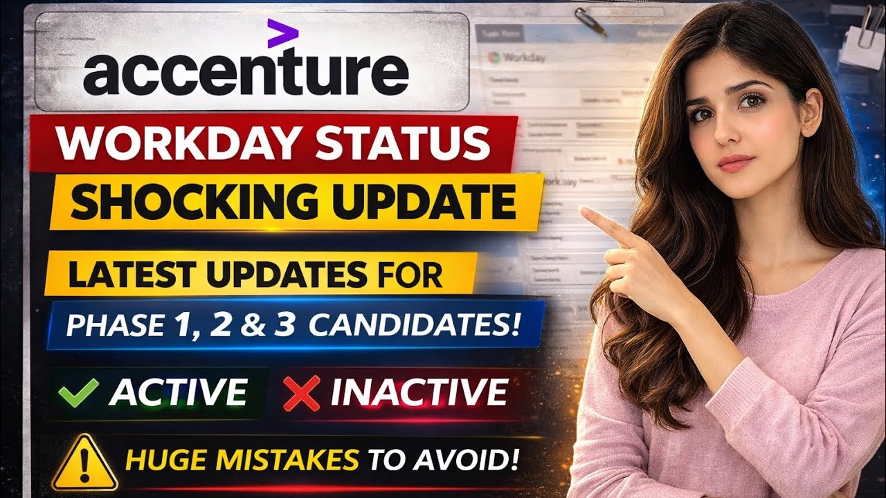 🔴 LIVE Accenture Latest Update (Workday Active Inactive) | Congrats Mail then Rejection offer letter