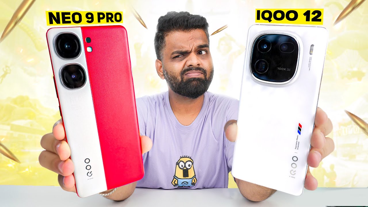 iQOO 12 VS iQOO Neo 9 Pro Deadly Gaming Comparison 🔥90 FPS King?