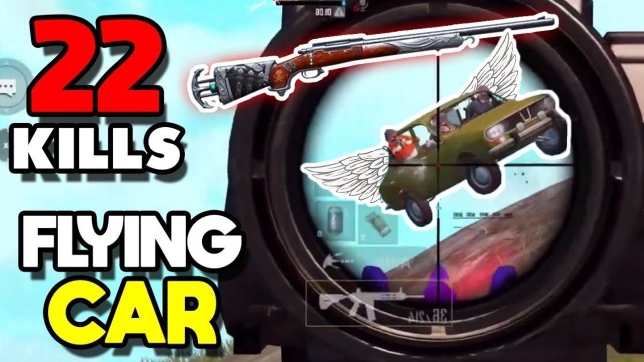 NEW FLYING CAR IN PUBG MOBILE 😄! M24 ULTIMATE SKIN! | 22 KILLS SOLO VS SQUAD
