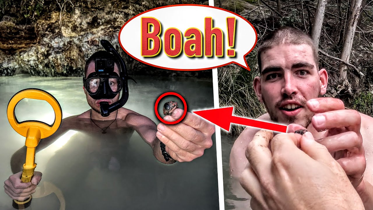 Er kann nicht glauben, was ich Unterwasser finde!! 🤯 (Tauchen mit Metalldetektor in 40°C Wasser 🥵)