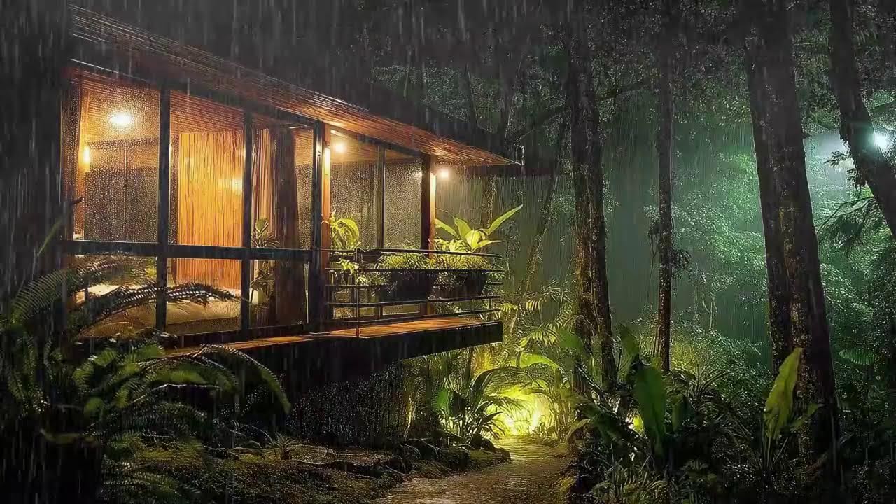 Rain and Thunderstorm Ambience That Helps You Sleep Deeper All Night Long