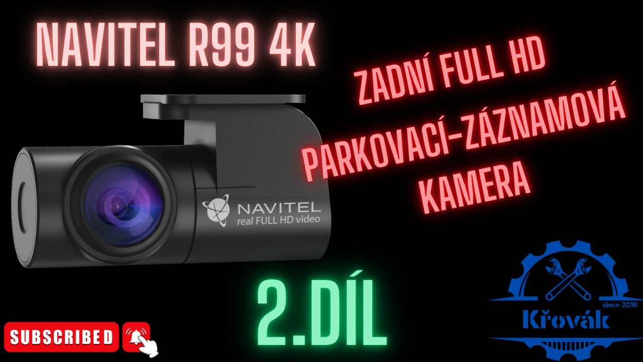 Navitel R99 4K- zadní kamera,montáž a ukázka