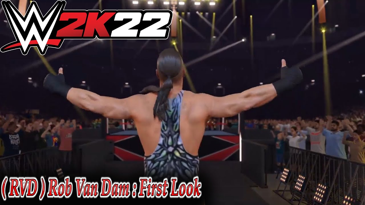 WWE 2K22 : ( RVD ) Rob Van Dam First Look ( New The Whole Dam Pack DLC )