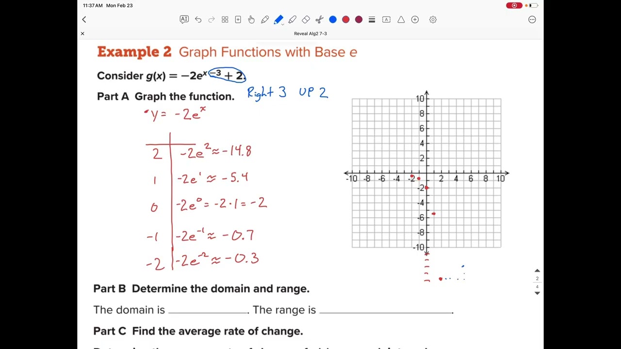 Reveal Algebra 2 Lesson 7-3, Part 2