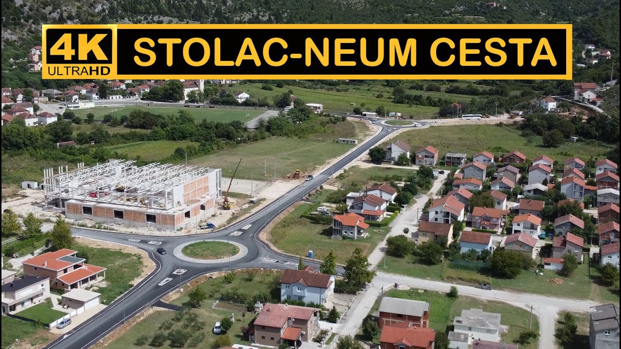 ✅️ Obilaznica Stolac.Završeno 90% radova.Postavljanje signalizacije. 4K Dron.