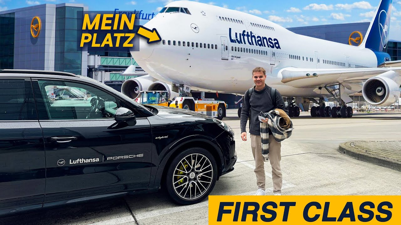 Ich fliege FIRST CLASS mit Lufthansas Boeing-747 in die USA - Luxus pur!