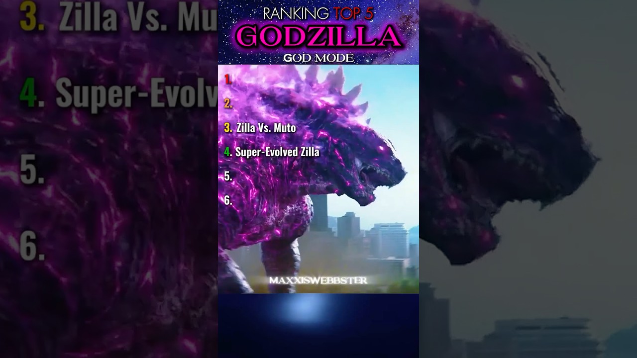 Ranking Top 5 Times godzilla Went god MODE 🐲💥 #shorts