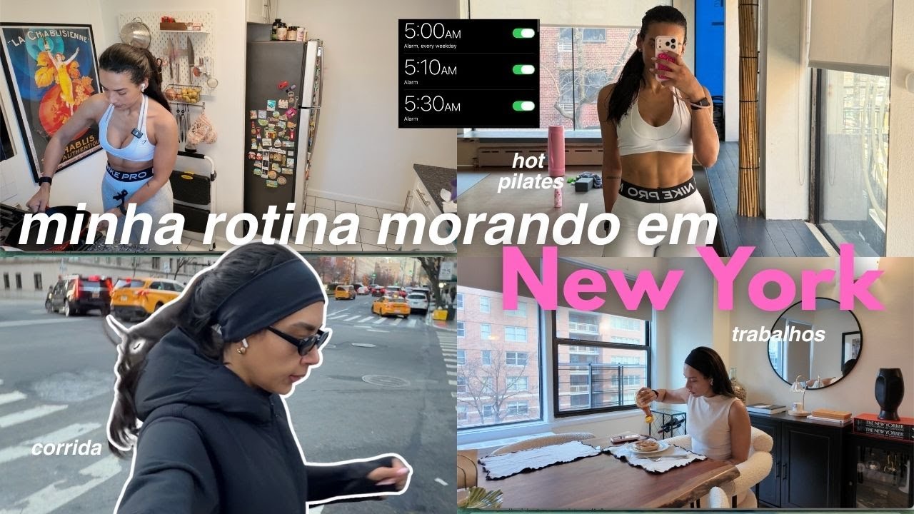 24 HORAS comigo em NOVA YORK | rotina do dia, treinos, receitas e trabalhos
