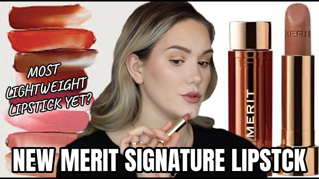 NEW MERIT SIGNATURE LIP LIGHTWEIGHT LIPSTICK ... But is it actually lightweight?? FAB IN 5