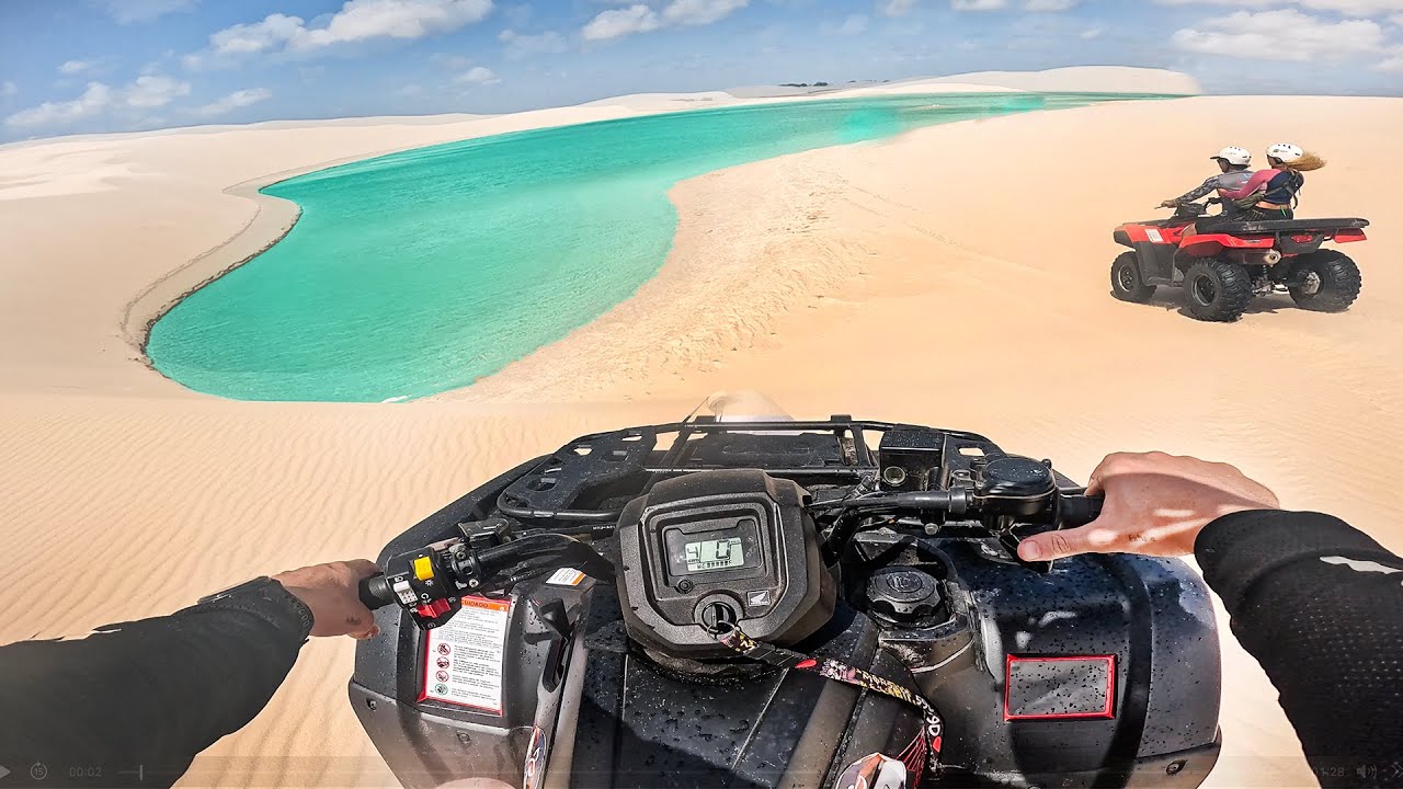 PRIMEIRA VEZ DE QUADRICICLO NOS LENÇÓIS MARANHENSES | 4K