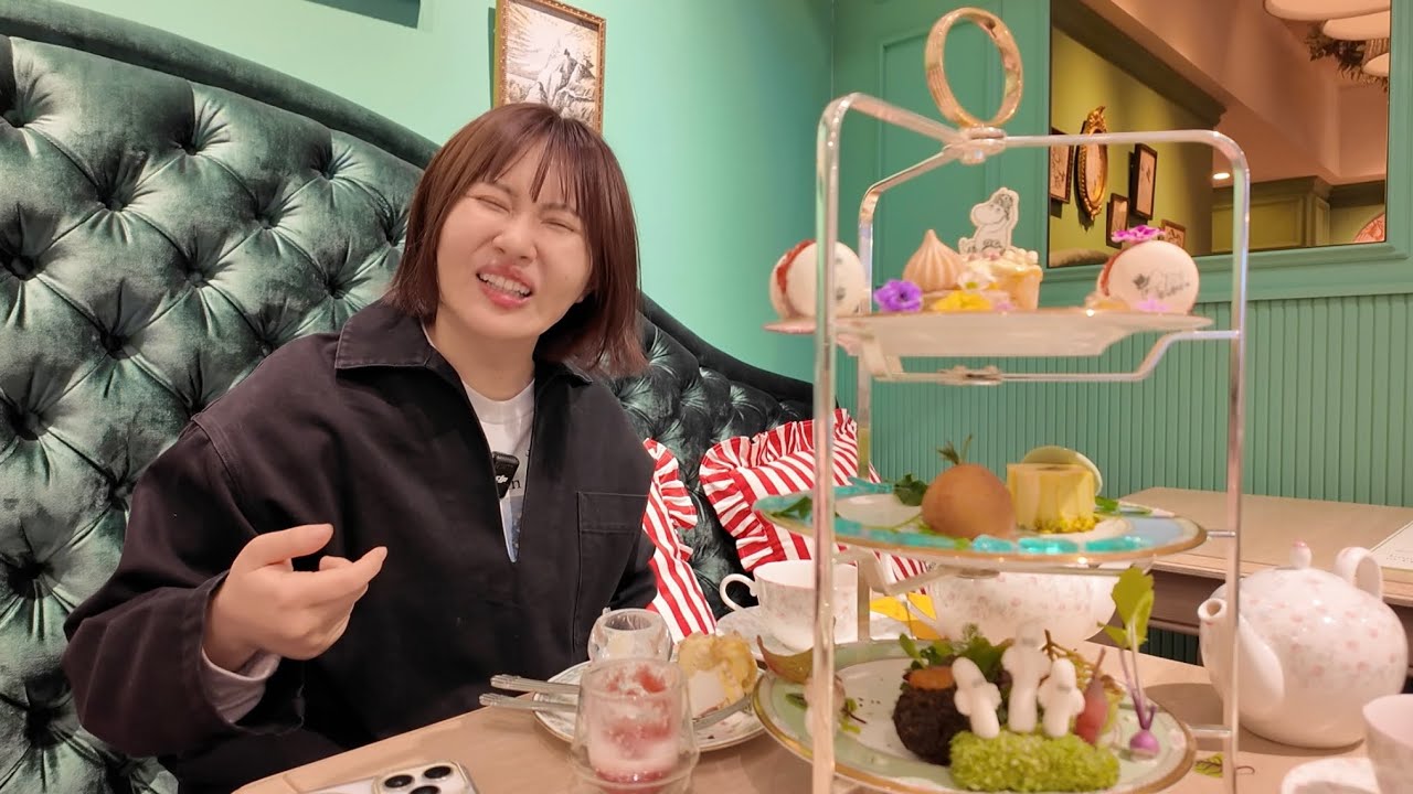 ガチで夫にときめいた話をしながら早朝にアフタヌーンティーを食べるムーミンカフェが優雅な朝活すぎた！という可能性が高い！！！！！！