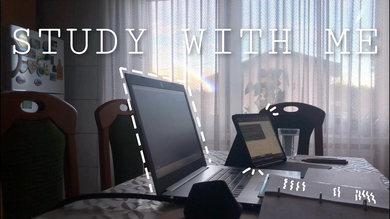 STUDY WITH ME 2h | 50/10 pomodoro, fire crackling