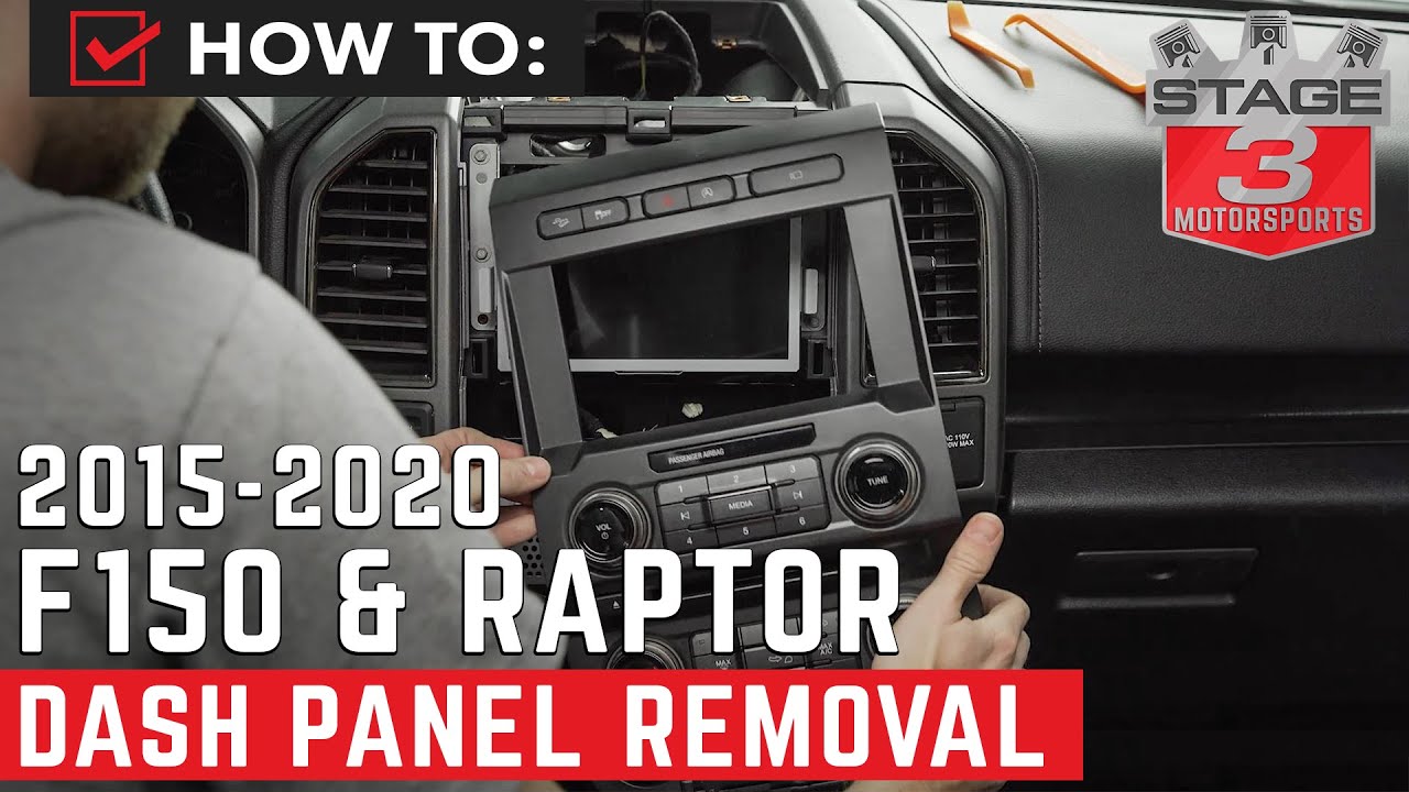 2015 - 2019 F-150 / Raptor Dash Panel Stereo Removal