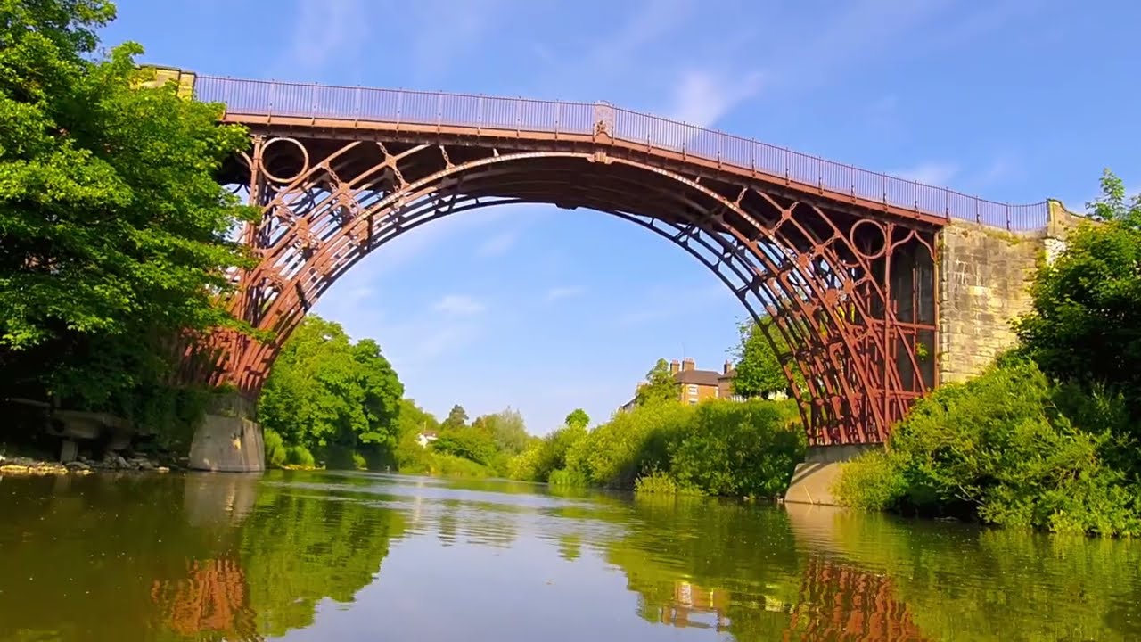 Peaceful kayaking on the River severn at Ironbridge .# ASMR 