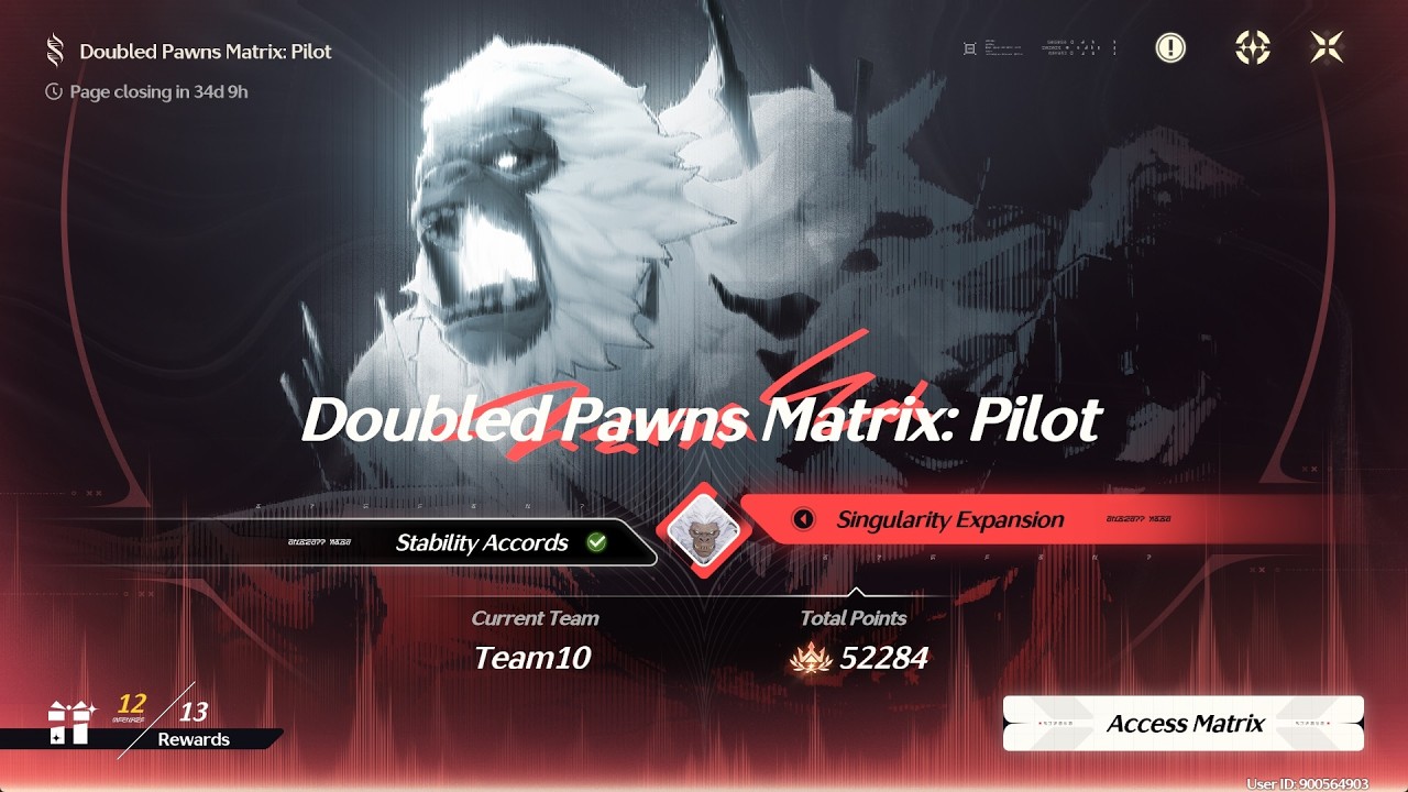 Wuthering Waves Doubled Pawns Matrix: Pilot