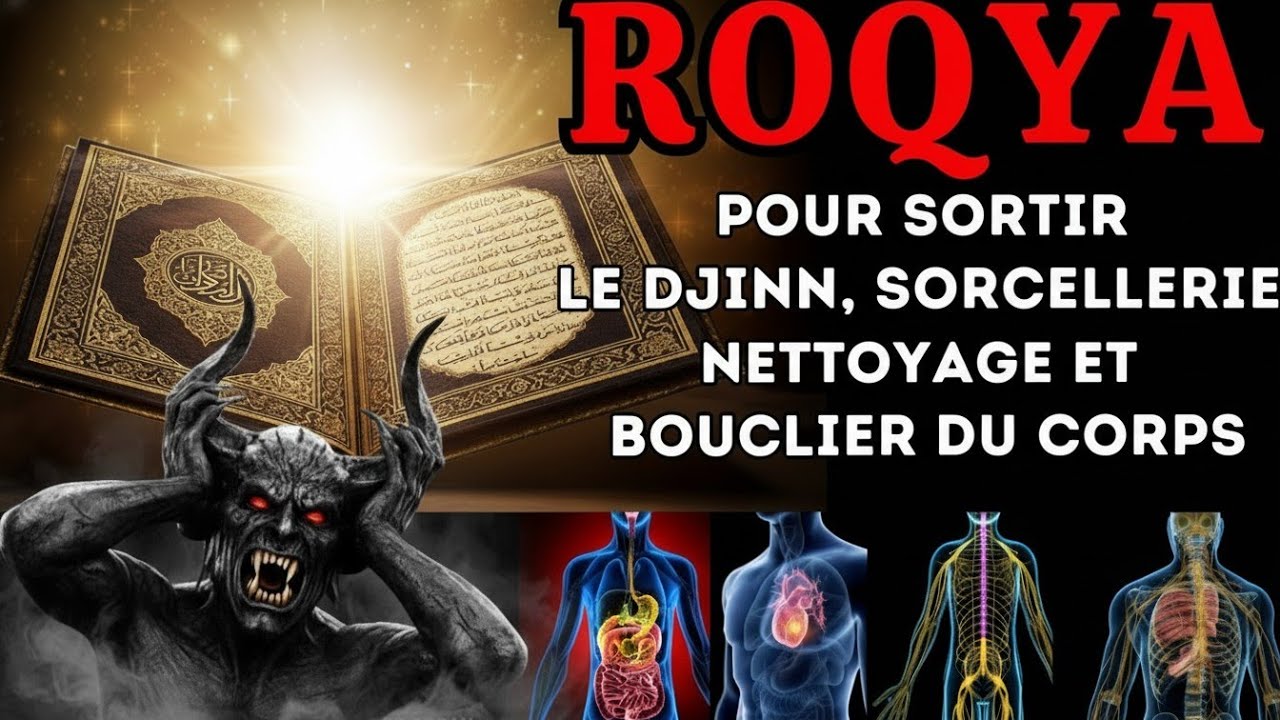 ROQYA POUR SORTIR LE DJINN, SORCELLERIE, NETTOYAGE ET BOUCLIER DU CORPS,PROTECTION MAISON ET FAMILLE