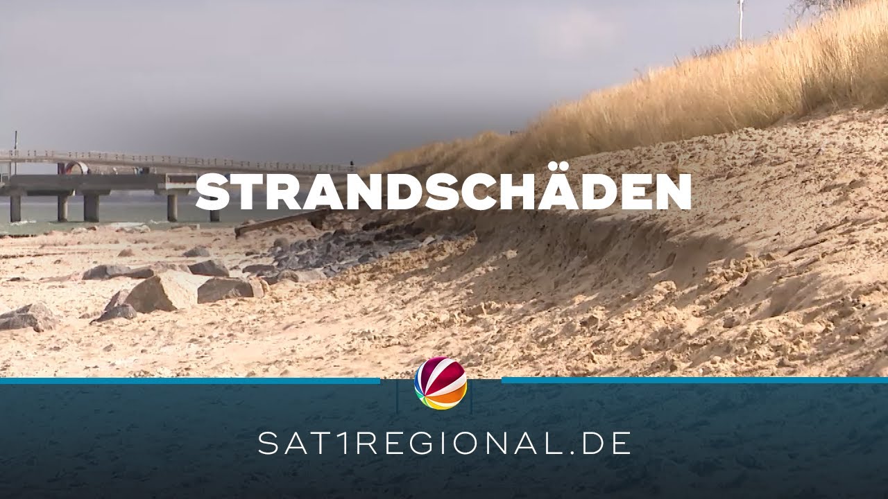 Strandschäden nach Sturmflut in Heiligenhafen