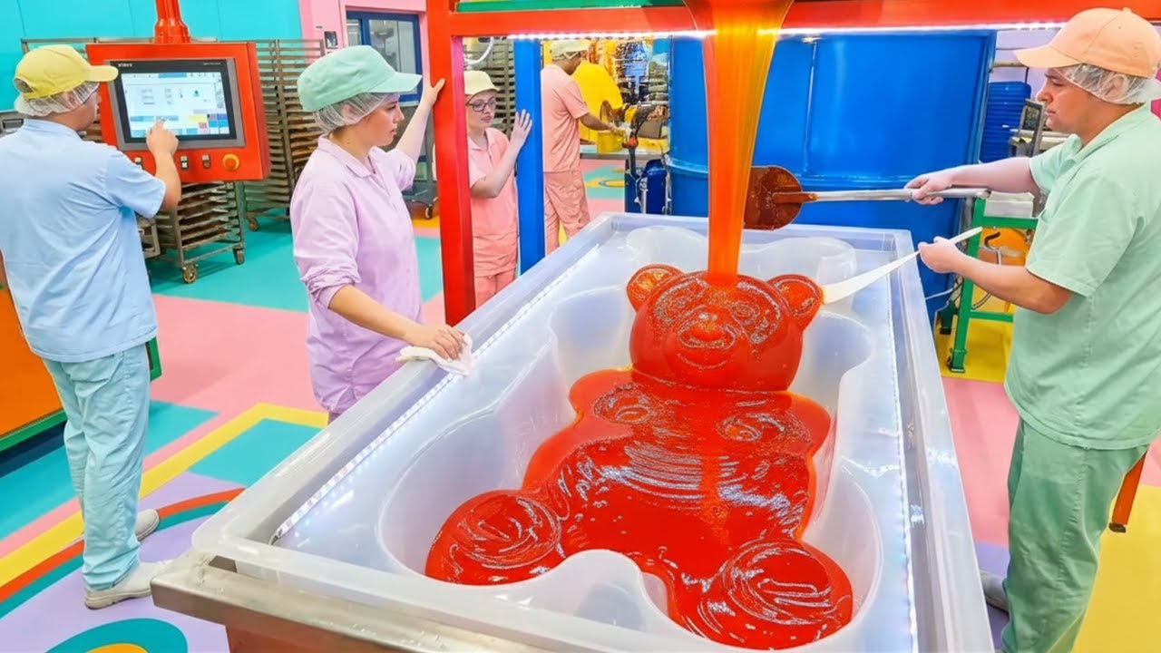 Inside a Giant Gummy Factory: This Is How Gummy Bears & Worms Are Really Made