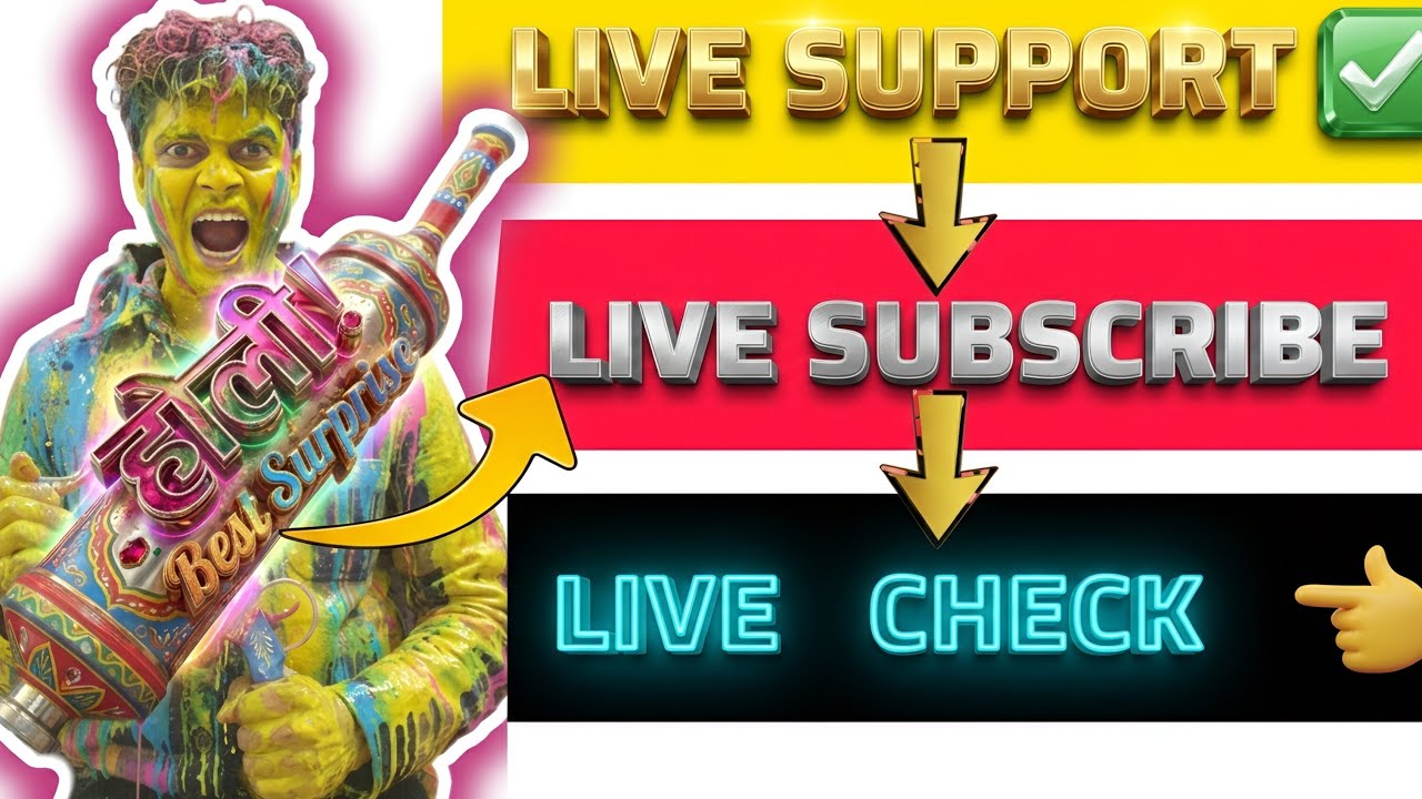 Sporty Sammi Sangri is live For giving Holi! Best surprise 🎨🥮#42|| #Live #Livefeed #Holi!