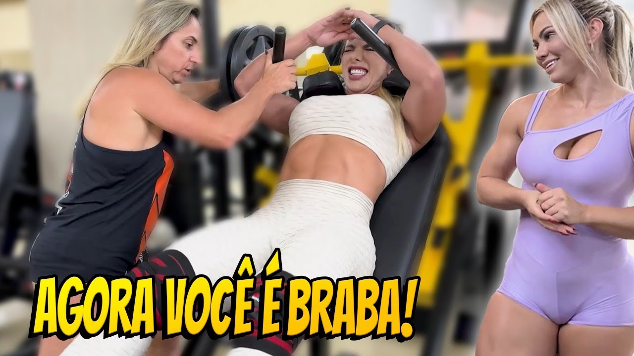 TREINÃO DE PERNAS E BATIZADO DA ROBERTA ZUNIGA NO QG DAS BRABAS | SILVIA PERSONAL & VIVI WINKLER