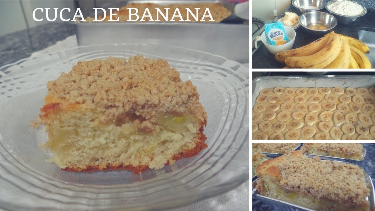 Bolo cuca de banana