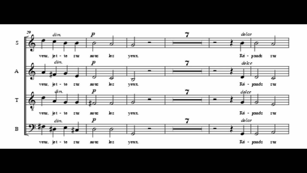 Cantique de Jean Racine Tenorpartij