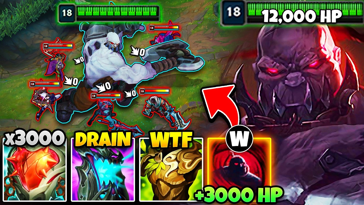 SION BUT I CAN LITERALLY 1V5 THE ENEMY TEAM (12,000+ HP, 600+ AD)