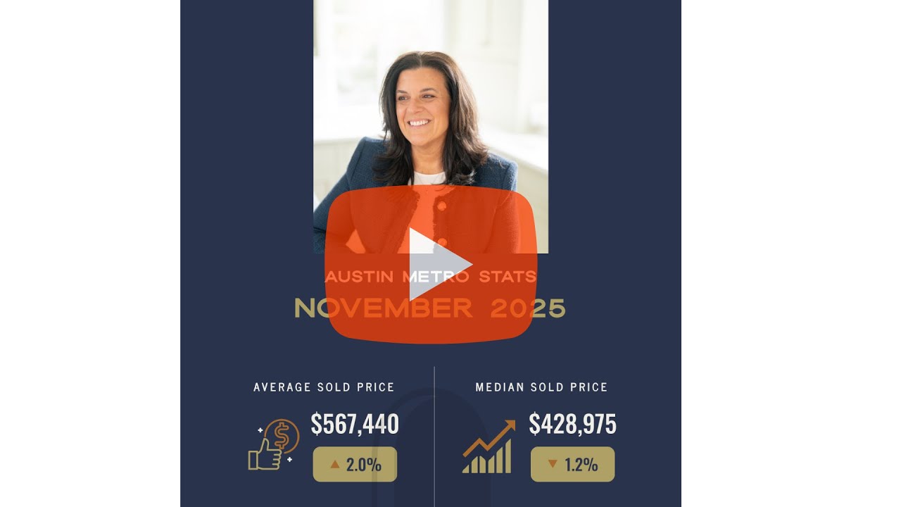 Austin Real Estate Monthly Update: November 2025 Stats