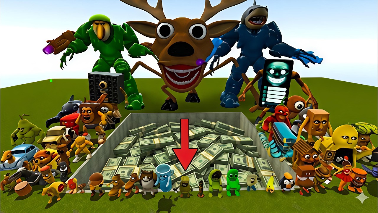 Spartan Kicking Brainrot Italian Memes in The Money Pit | Garry's Mod |