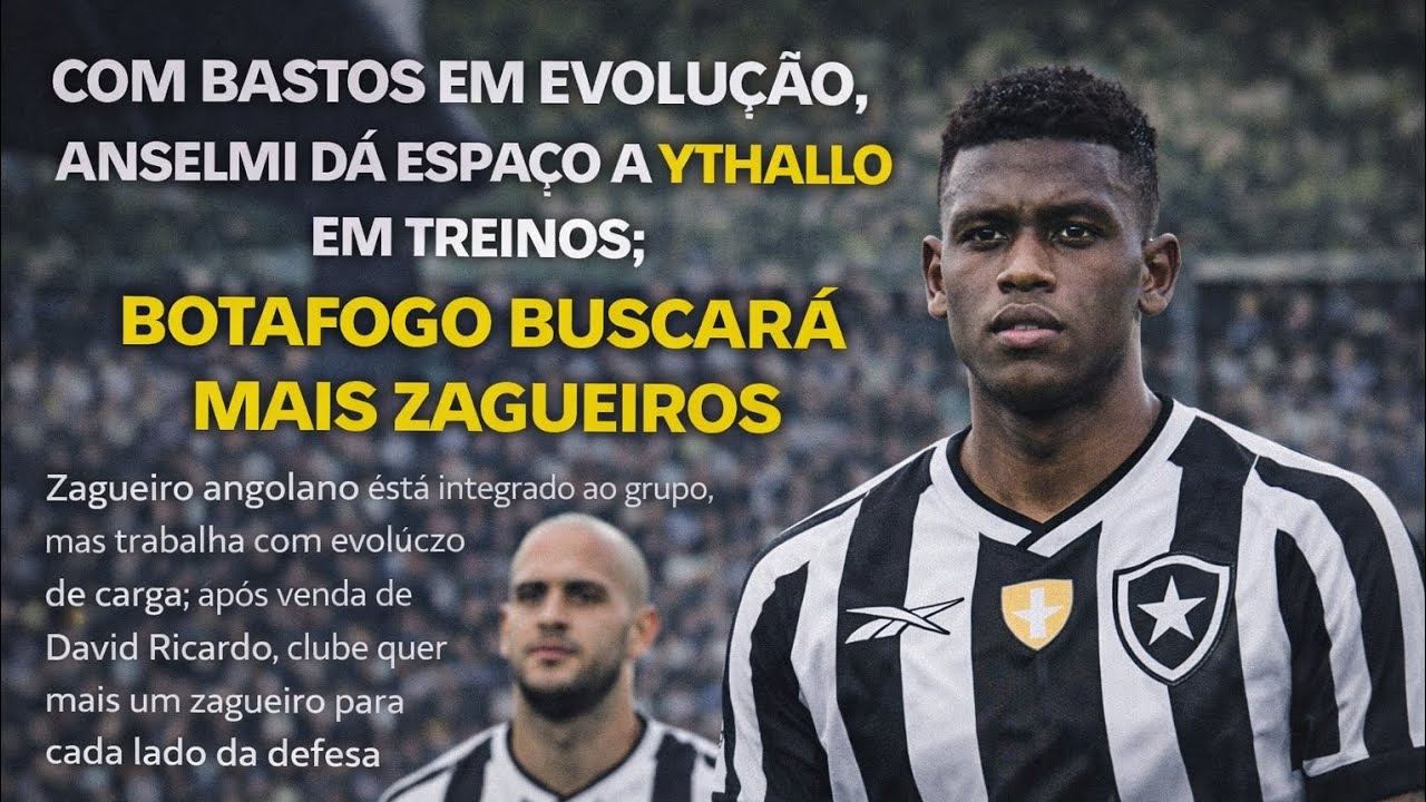 ⚫⚪|URGENTE: BOTAFOGO VAI AO MERCADO APÓS SAÍDA DE DAVID RICARDO!
