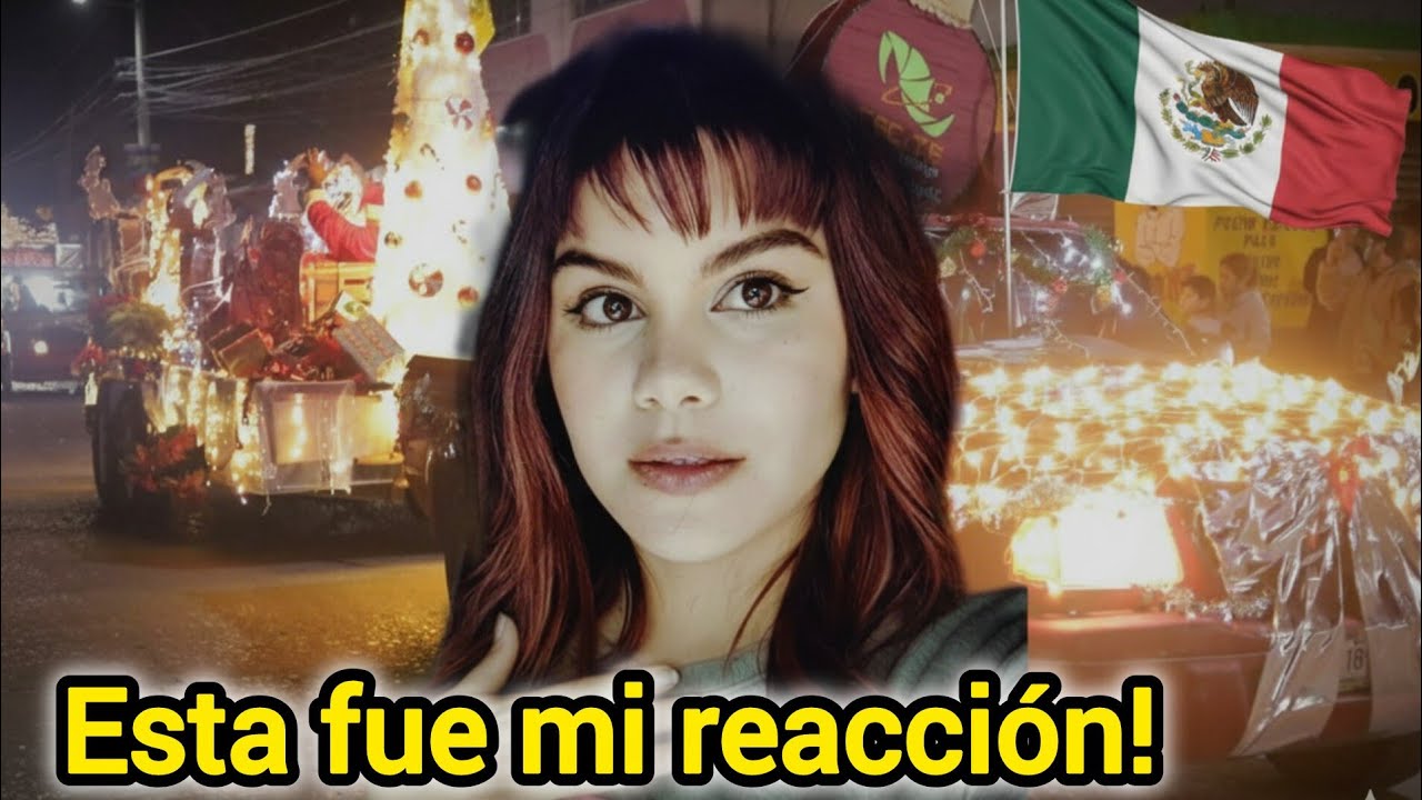 Cubana🇨🇺 vive desfile navideño en México 🇲🇽.