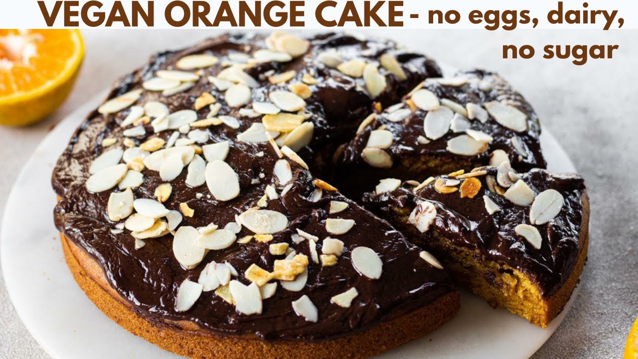 Lockdown Orange Cake- No Eggs, No sugar, Vegan & Healthier Orange Chocolate Cake | eggless baking