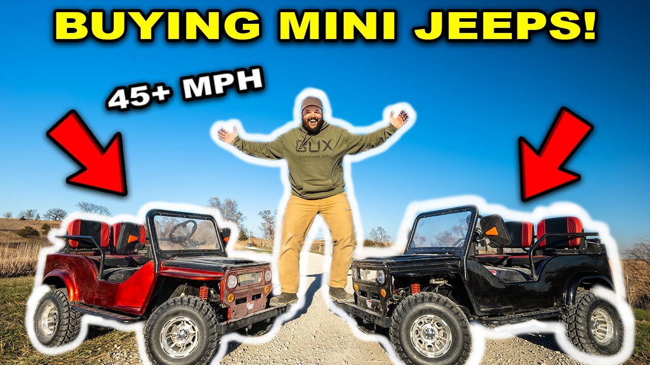 I Bought TWO Mini JEEPS for My BACKYARD and they're FAST!!! (Already Broke Them)