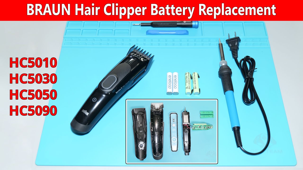 How to Replace the Battery in Braun Hair Clipper HC5010, HC5030, HC5050, HC5090