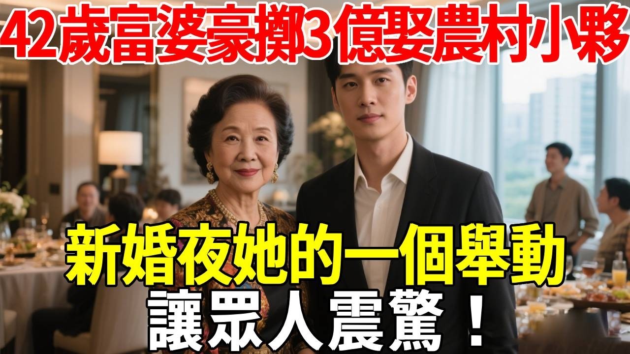 台北42歲富婆花3億包養農村小夥，新婚第一夜，竟然在浴室干这种事！#蝴蝶飛飛 #民間故事 #奇聞趣事 #古代小說#懸疑#老年情感
