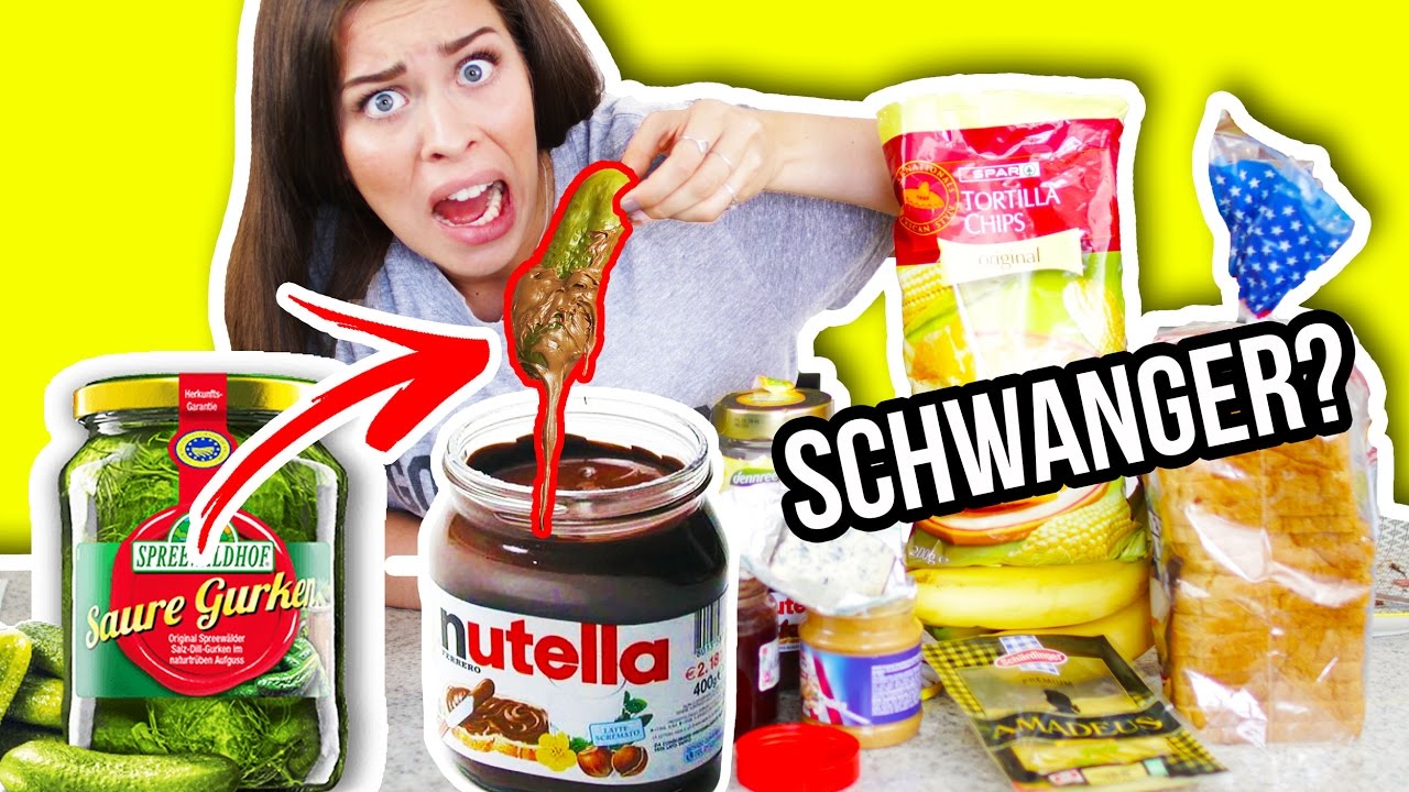 SCHWANGERE 👶🏻 FOOD KOMBINATIONEN TESTEN! 😱 Ekliges Essen im Live Test!
