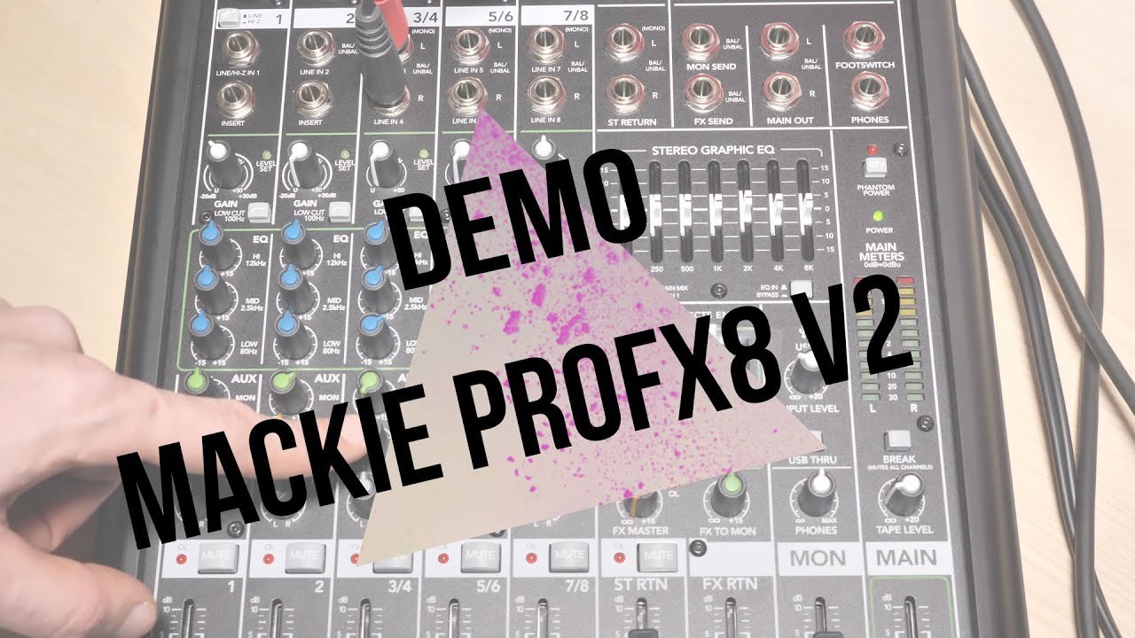 Mackie ProFX8 V2 : démo de la console de mixage analogique
