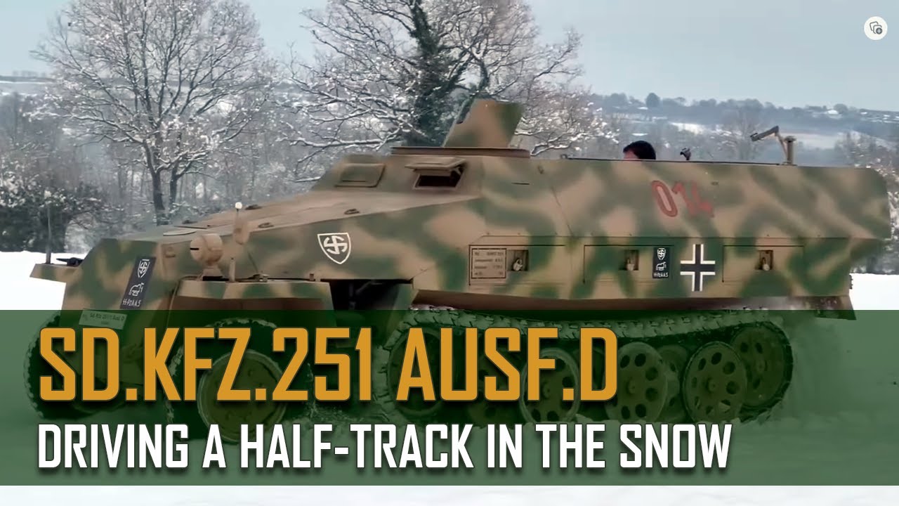 Original Wiking Division Sd.Kfz.251 Driving in the Snow