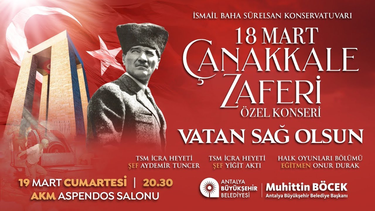 18 Mart &Ccedil;anakkale Zaferi &Ouml;zel Konseri