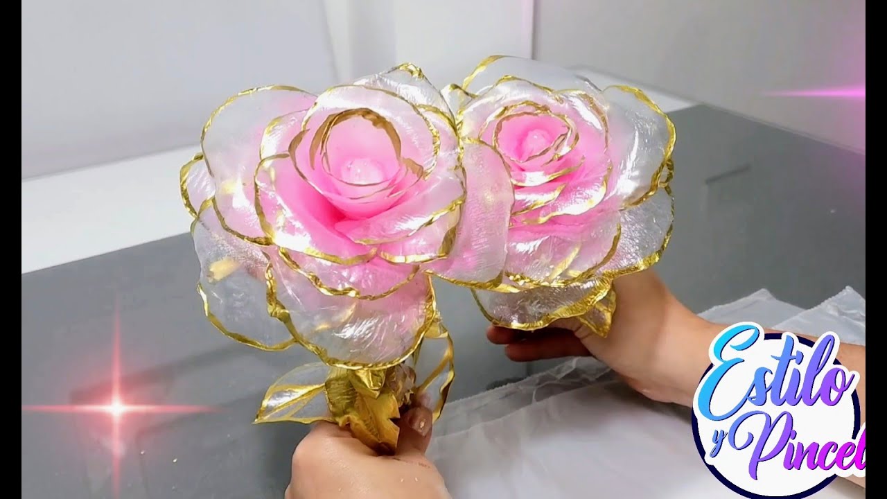 Rosas con BOLSAS plásticas