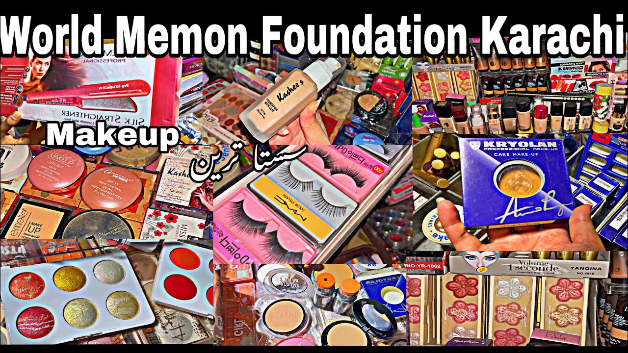 Cheap Makeup and cosmetics products | World Memon foundation | Karimabad Karachi near Hussainabad