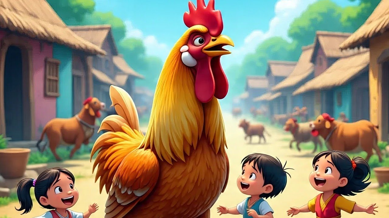 Mere ghar aaya pyara kukdoo koo murgha मेरे घर आया प्यारा कुकडू कू मुर्घा