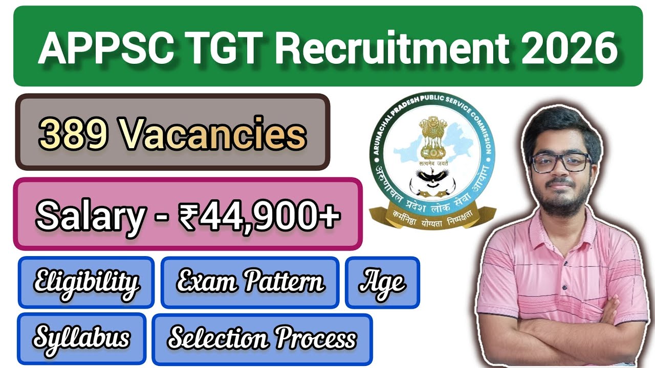 APPSC TGT Recruitment 2026 || 389 Teacher Vacancies || Complete Information || Apply Online ||